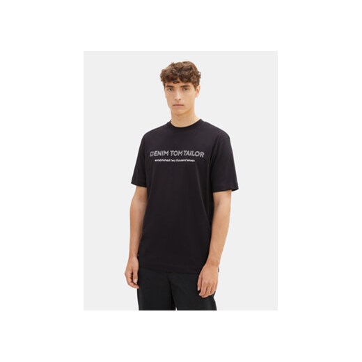 Tom Tailor Denim T-Shirt 1037683 Czarny Regular Fit ze sklepu MODIVO w kategorii T-shirty męskie - zdjęcie 168673165