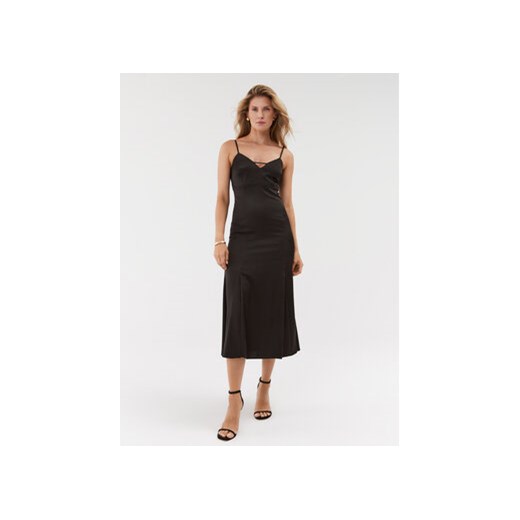 Guess Sukienka koktajlowa W3BK0T WEFC2 Czarny Regular Fit ze sklepu MODIVO w kategorii Sukienki - zdjęcie 168673305