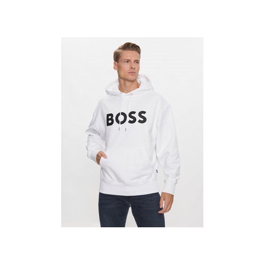 Boss Bluza Sullivan 16 50496661 Biały Oversize ze sklepu MODIVO w kategorii Bluzy męskie - zdjęcie 168673439