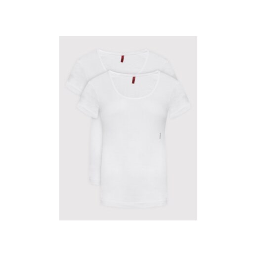Hugo Komplet 2 t-shirtów Twin 50469660 Biały Regular Fit ze sklepu MODIVO w kategorii Bluzki damskie - zdjęcie 168673687