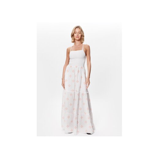 Maaji Sukienka letnia 2024CLD001 Biały Regular Fit ze sklepu MODIVO w kategorii Sukienki - zdjęcie 168673777