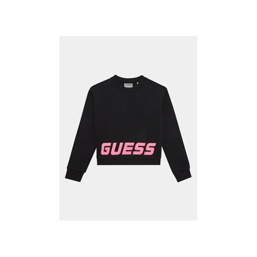 Guess Bluza J3YQ23FL03S Czarny Relaxed Fit ze sklepu MODIVO w kategorii Bluzy dziewczęce - zdjęcie 168673958