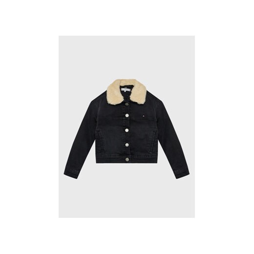 Tommy Hilfiger Kurtka jeansowa Trucker Sherpa KG0KG06916 Czarny Regular Fit Tommy Hilfiger 12Y MODIVO