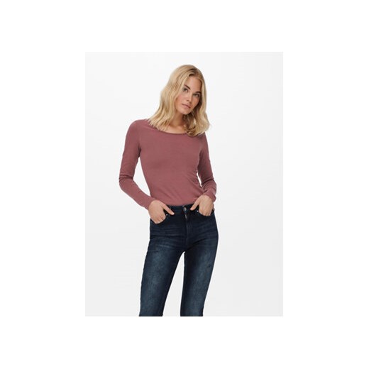 ONLY Bluzka 15204712 Różowy Stretch Fit ze sklepu MODIVO w kategorii Bluzki damskie - zdjęcie 168674408