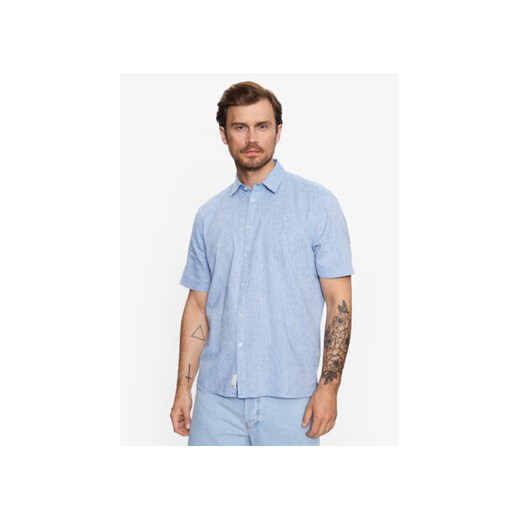 Sisley Koszula 59A2SQ01Y Niebieski Regular Fit ze sklepu MODIVO w kategorii Koszule męskie - zdjęcie 168674506