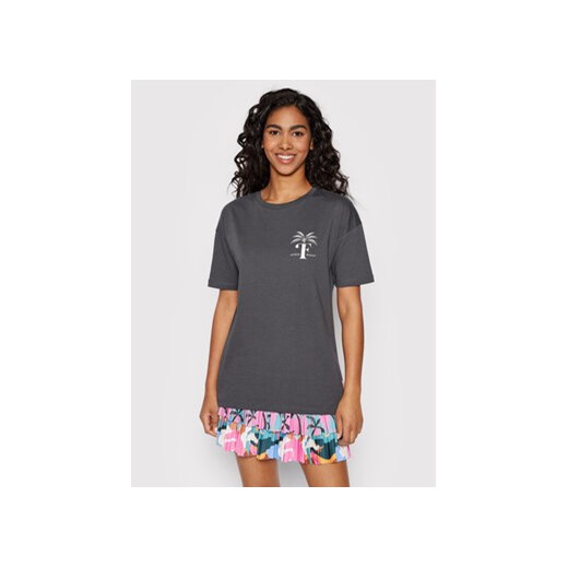 Femi Stories T-Shirt Loose Szary Regular Fit ze sklepu MODIVO w kategorii Bluzki damskie - zdjęcie 168674917