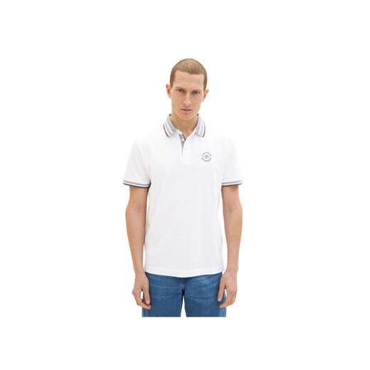 Tom Tailor Polo 1035575 Biały ze sklepu MODIVO w kategorii T-shirty męskie - zdjęcie 168675288