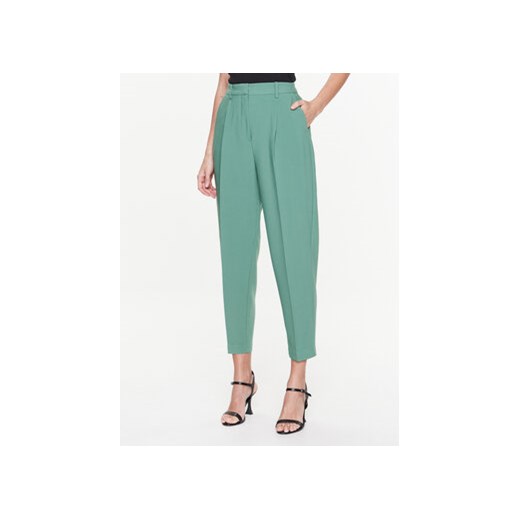 Bruuns Bazaar Spodnie materiałowe Cindy Dagny BBW2393 Zielony Regular Fit ze sklepu MODIVO w kategorii Spodnie damskie - zdjęcie 168675315