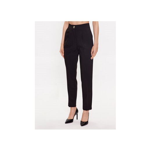 Marciano Guess Spodnie materiałowe 3YGB13 9653Z Czarny Relaxed Fit ze sklepu MODIVO w kategorii Spodnie damskie - zdjęcie 168675437