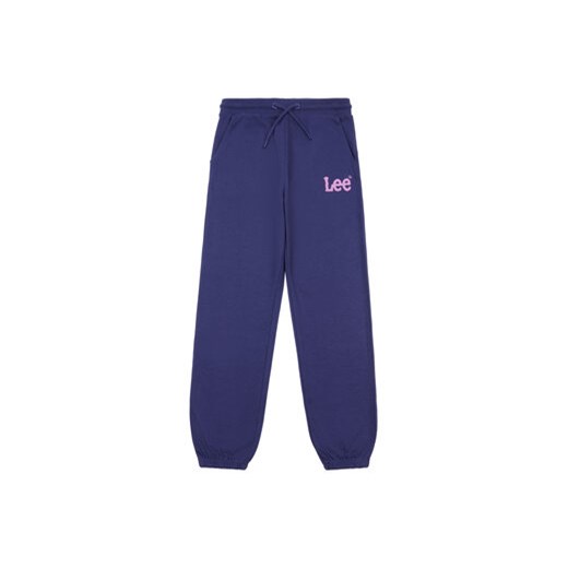 Lee Spodnie dresowe Wobbly Graphic LEG5097 Niebieski Regular Fit ze sklepu MODIVO w kategorii Spodnie dziewczęce - zdjęcie 168675795