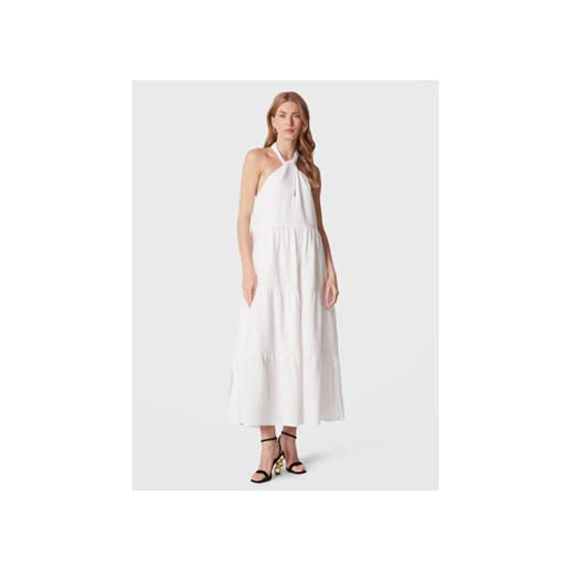 Seafolly Sukienka letnia Halter 54864-DR Biały Regular Fit ze sklepu MODIVO w kategorii Sukienki - zdjęcie 168676025