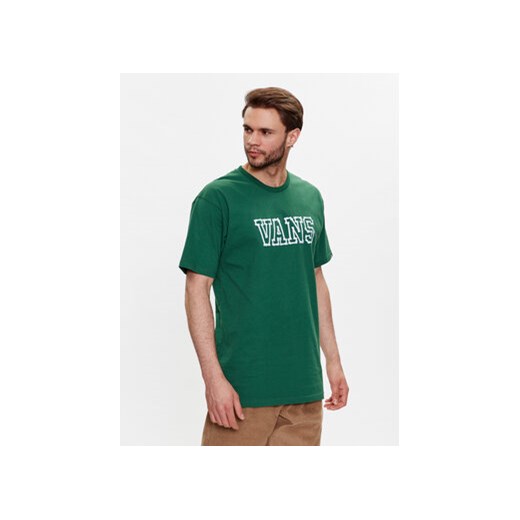 Vans T-Shirt Bones VN00003X Zielony Regular Fit ze sklepu MODIVO w kategorii T-shirty męskie - zdjęcie 168676229