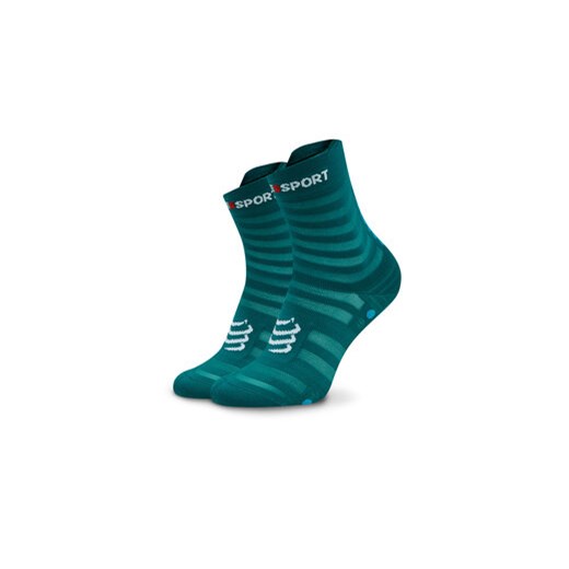 Compressport Skarpety wysokie unisex Pro Racing Socks V4.0 Ultralight Run High XU00050B Zielony ze sklepu MODIVO w kategorii Skarpetki damskie - zdjęcie 168676389