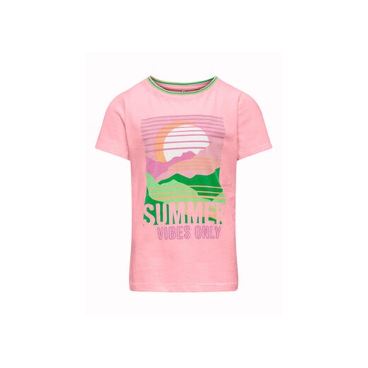 Kids ONLY T-Shirt 15292340 Różowy Slim Fit ze sklepu MODIVO w kategorii T-shirty chłopięce - zdjęcie 168676617