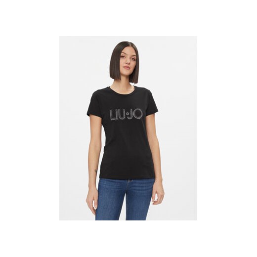 Liu Jo T-Shirt WA4051 JS923 Czarny Regular Fit ze sklepu MODIVO w kategorii Bluzki damskie - zdjęcie 168676759