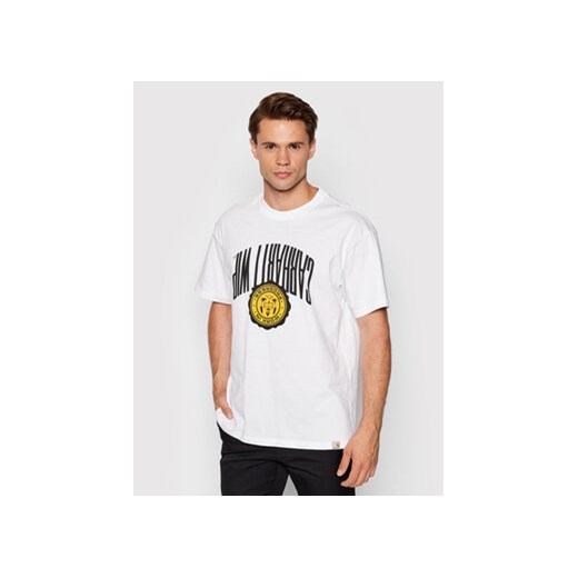 Carhartt WIP T-Shirt Upside Down I030209 Biały Loose Fit ze sklepu MODIVO w kategorii T-shirty męskie - zdjęcie 168676898