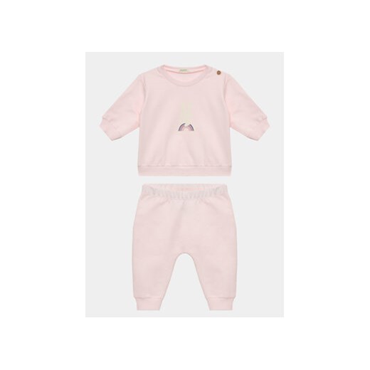 United Colors Of Benetton Dres 3MDUA1035 Różowy Regular Fit ze sklepu MODIVO w kategorii Dresy dla niemowlaka - zdjęcie 168676978