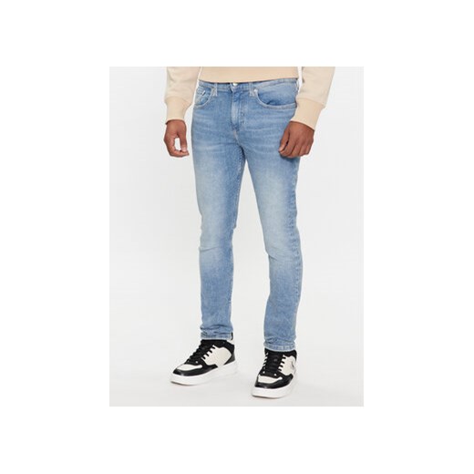 Calvin Klein Jeans Jeansy J30J324585 Niebieski Skinny Fit ze sklepu MODIVO w kategorii Jeansy męskie - zdjęcie 168677018