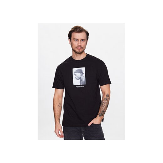 Primitive T-Shirt 2Pac P14380 Czarny Regular Fit ze sklepu MODIVO w kategorii T-shirty męskie - zdjęcie 168677129