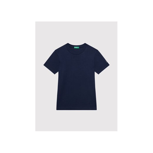 United Colors Of Benetton T-Shirt 3I1XC13E1 Granatowy Regular Fit ze sklepu MODIVO w kategorii T-shirty chłopięce - zdjęcie 168677187