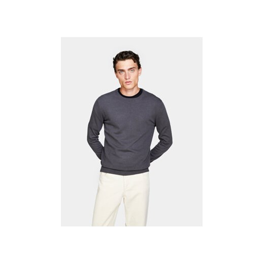 Sisley Sweter 10F2S1C78 Szary Slim Fit ze sklepu MODIVO w kategorii Swetry męskie - zdjęcie 168677288