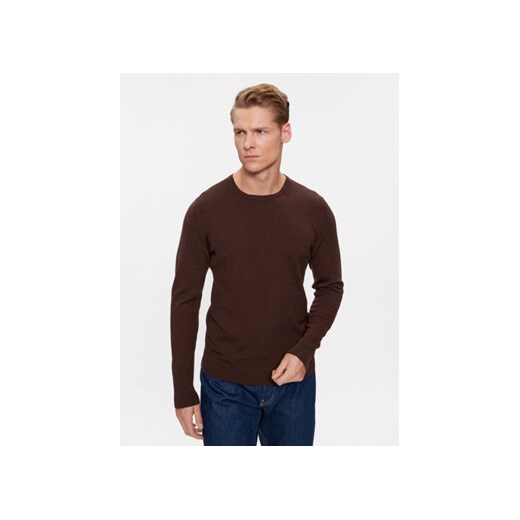 Calvin Klein Sweter Superior K10K109474 Brązowy Regular Fit ze sklepu MODIVO w kategorii Swetry męskie - zdjęcie 168677466