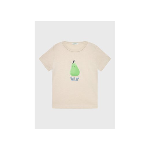 United Colors Of Benetton T-Shirt 3I1XA1007 Beżowy Regular Fit ze sklepu MODIVO w kategorii Koszulki niemowlęce - zdjęcie 168677617