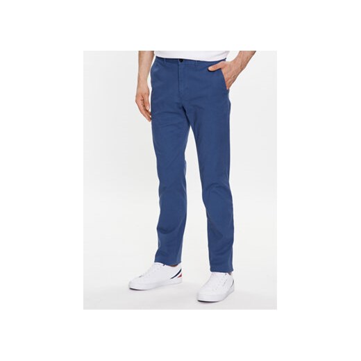 Tommy Hilfiger Spodnie materiałowe Denton MW0MW25964 Niebieski Regular Fit ze sklepu MODIVO w kategorii Spodnie męskie - zdjęcie 168677808
