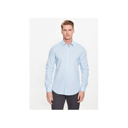 Calvin Klein Koszula Chambray K10K111282 Niebieski Slim Fit ze sklepu MODIVO w kategorii Koszule męskie - zdjęcie 168677827
