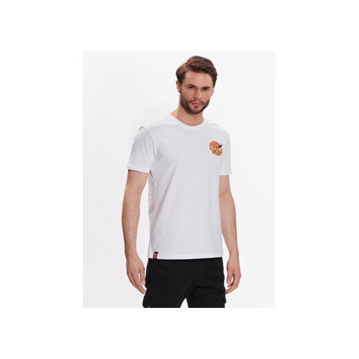 Alpha Industries T-Shirt Nasa Davinci T 136508 Biały Regular Fit ze sklepu MODIVO w kategorii T-shirty męskie - zdjęcie 168678005