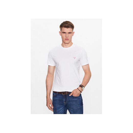 Guess T-Shirt M2YI36 I3Z14 Biały Slim Fit ze sklepu MODIVO w kategorii T-shirty męskie - zdjęcie 168678109