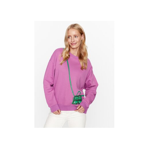 KARL LAGERFELD Bluza 236W1830 Różowy Regular Fit ze sklepu MODIVO w kategorii Bluzy damskie - zdjęcie 168678497