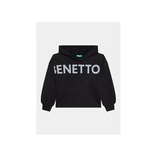 United Colors Of Benetton Bluza 3J68C202L Czarny Regular Fit ze sklepu MODIVO w kategorii Bluzy chłopięce - zdjęcie 168678526