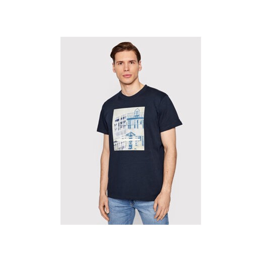 Pepe Jeans T-Shirt Teller PM508377 Granatowy Regular Fit ze sklepu MODIVO w kategorii T-shirty męskie - zdjęcie 168678708