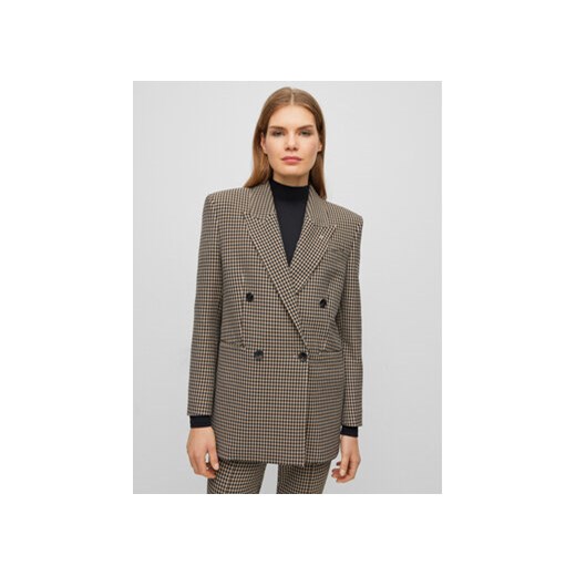 Boss Marynarka 50495846 Beżowy Relaxed Fit 44 MODIVO