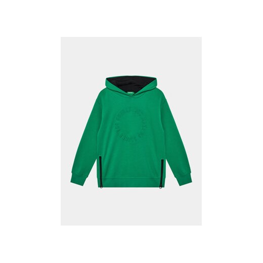 United Colors Of Benetton Bluza 3J68C2033 Zielony Regular Fit ze sklepu MODIVO w kategorii Bluzy chłopięce - zdjęcie 168679118