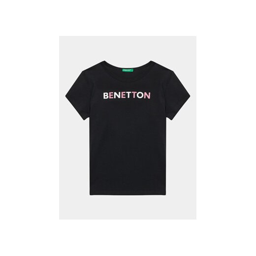 United Colors Of Benetton T-Shirt 3I1XC10D1 Czarny Regular Fit ze sklepu MODIVO w kategorii T-shirty chłopięce - zdjęcie 168679425