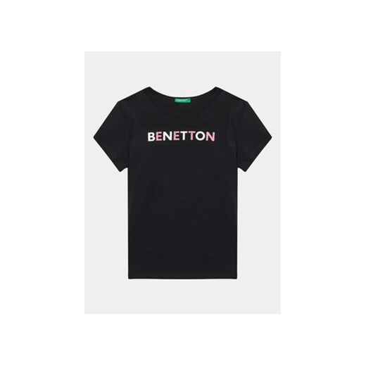 United Colors Of Benetton T-Shirt 3I1XC10D1 Czarny Regular Fit United Colors Of Benetton 160 MODIVO
