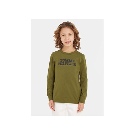 Tommy Hilfiger Bluzka KB0KB08554 Zielony Regular Fit ze sklepu MODIVO w kategorii T-shirty chłopięce - zdjęcie 168679546
