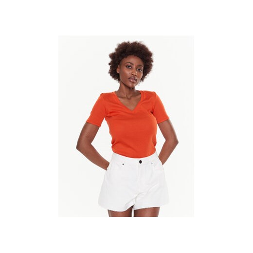 United Colors Of Benetton T-Shirt 3GA2E4230 Pomarańczowy Regular Fit ze sklepu MODIVO w kategorii Bluzki damskie - zdjęcie 168679605
