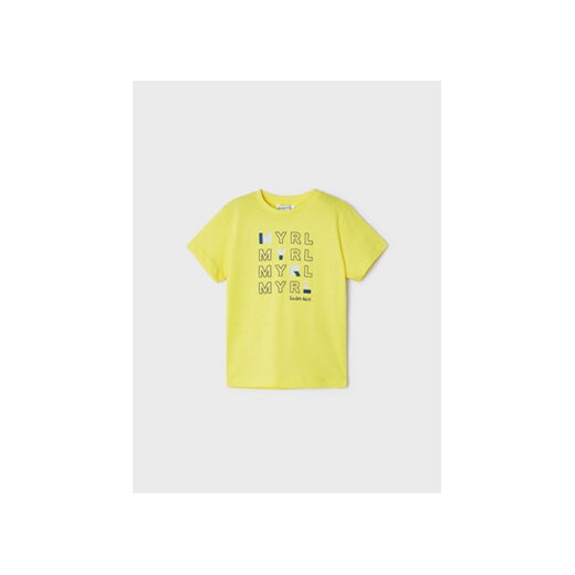 Mayoral T-Shirt 170 Żółty Regular Fit ze sklepu MODIVO w kategorii T-shirty chłopięce - zdjęcie 168679899