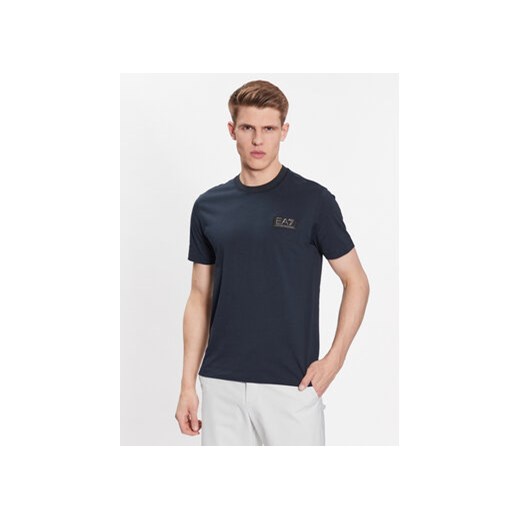 EA7 Emporio Armani T-Shirt 3RPT72 PJ8SZ 1578 Granatowy Regular Fit ze sklepu MODIVO w kategorii T-shirty męskie - zdjęcie 168679915