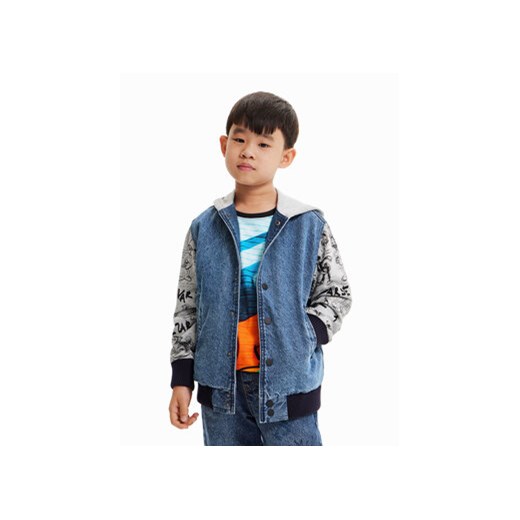Desigual Kurtka jeansowa 23SBED01 Granatowy Oversize Desigual 11_12Y MODIVO