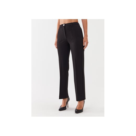 Guess Spodnie materiałowe W3YB02 K8RN0 Czarny Regular Fit ze sklepu MODIVO w kategorii Spodnie damskie - zdjęcie 168680185