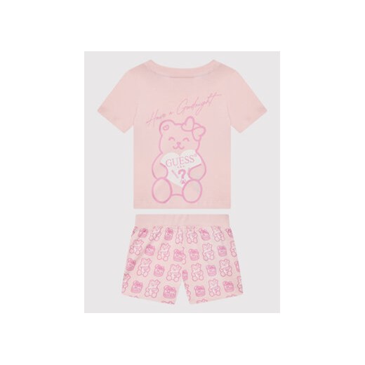 Guess Piżama H1BT07 K8HM0 Różowy Regular Fit ze sklepu MODIVO w kategorii Piżamy dziecięce - zdjęcie 168680419