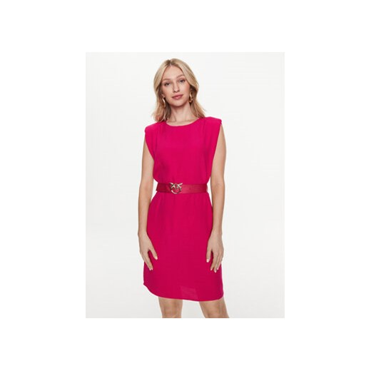 Pinko Sukienka codzienna 101138 A0US Różowy Regular Fit ze sklepu MODIVO w kategorii Sukienki - zdjęcie 168680667