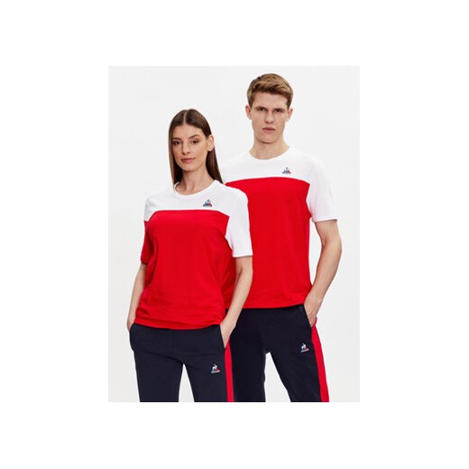 Le Coq Sportif T-Shirt Unisex 2310366 Czerwony Regular Fit ze sklepu MODIVO w kategorii Bluzki damskie - zdjęcie 168680707