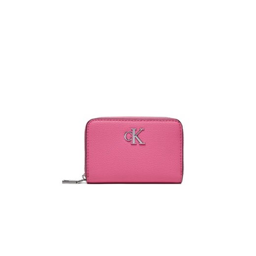 Calvin Klein Mały Portfel Damski Minimal Monogram Med Za K60K611500 Różowy ze sklepu MODIVO w kategorii Portfele damskie - zdjęcie 168680925