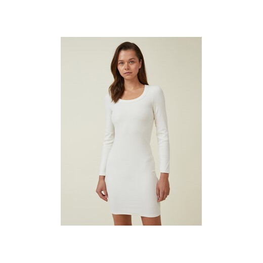 Cotton On Sukienka codzienna 2054242 Biały Slim Fit ze sklepu MODIVO w kategorii Sukienki - zdjęcie 168681067