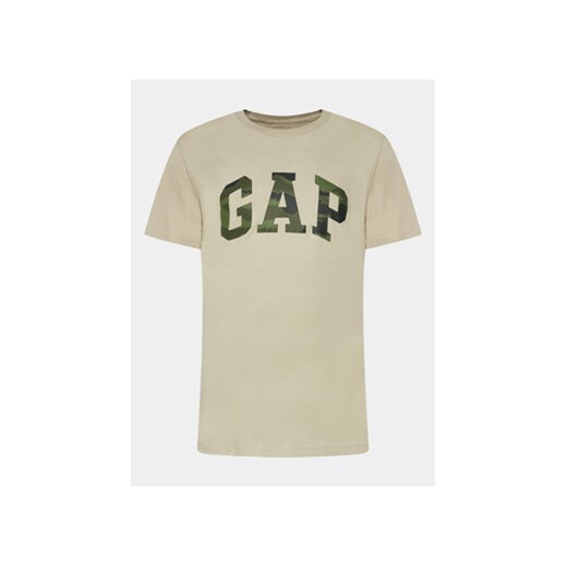 Gap T-Shirt 550338-26 Beżowy Regular Fit Gap XL okazja MODIVO